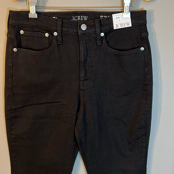 J. Crew Petite high-rise straight jean in 1996 semi-stretch in black Size 27 - Picture 4 of 12